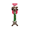 Hračka Kong Dog Holiday Shaker Luvs Reindeer s pískátkem, polyester, M