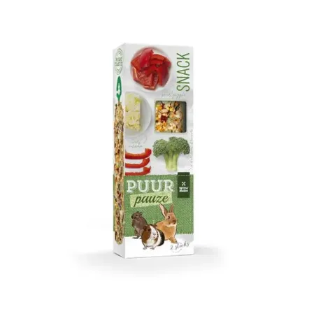 PUUR pauze Sticks paprika & brokolice - lahodné tyčinky pro králíky a hlodavce 110 g