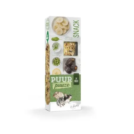 PUUR pauze Sticks banana & date - lahodné tyčinky pro králíky a hlodavce 110 g