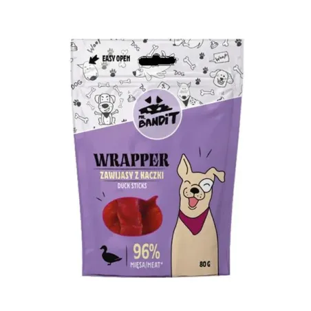 Pamlsek Mr. Bandit wrapper duck sticks 80g