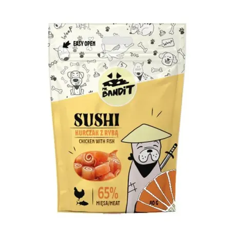 Pamlsek Mr. Bandit sushi kuře & ryba 80g
