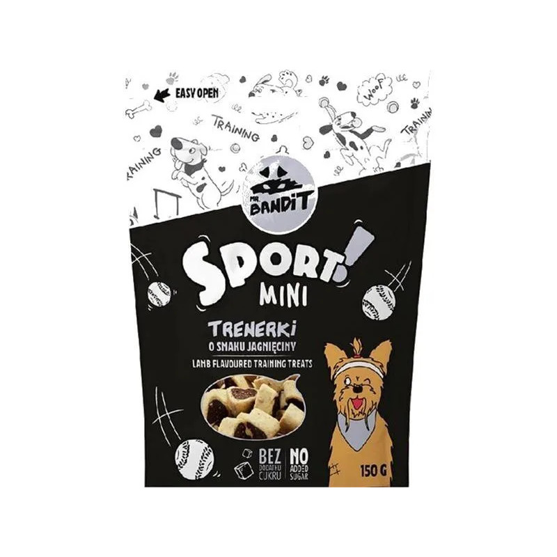 Pamlsek Mr. Bandit sport mini s příchutí jehněčího pro trénink 150g