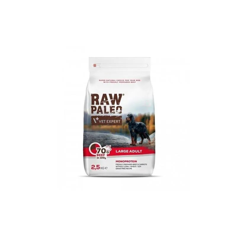 VetExpert Raw Paleo adult large beef 2,5 kg