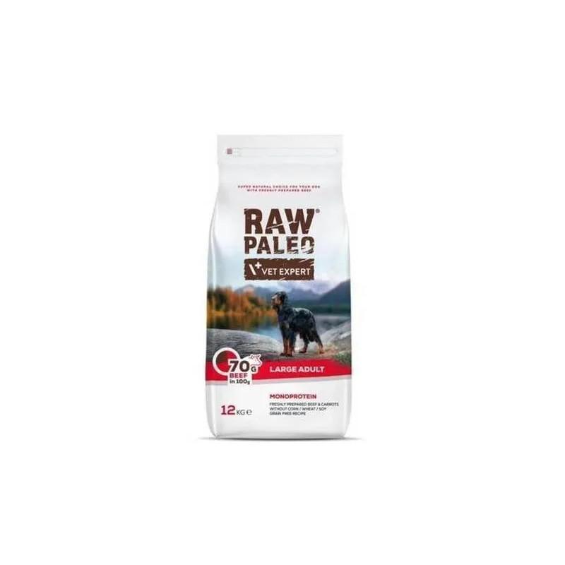 VetExpert Raw Paleo adult large beef 12 kg