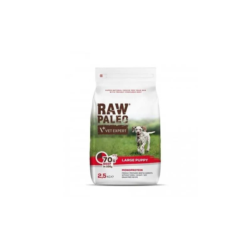 VetExpert Raw Paleo štěně velké hovězí 2,5 kg