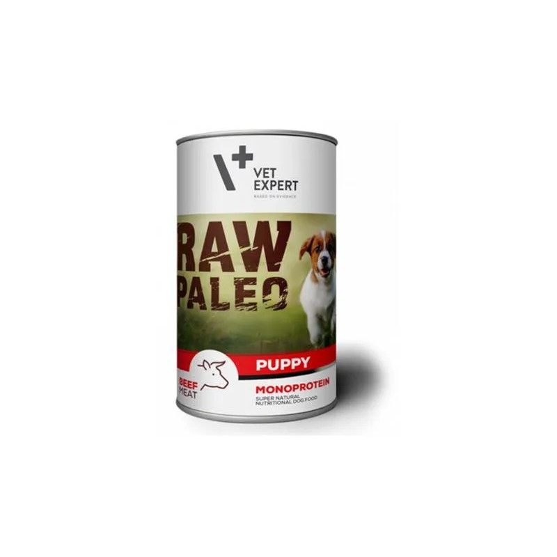 VetExpert Raw Paleo puppy hovězí konzerva 400 g
