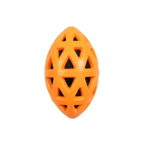 Hračka EBI+ Crack me up - rugby míč oranžová L - 19x10,5x10,5cm