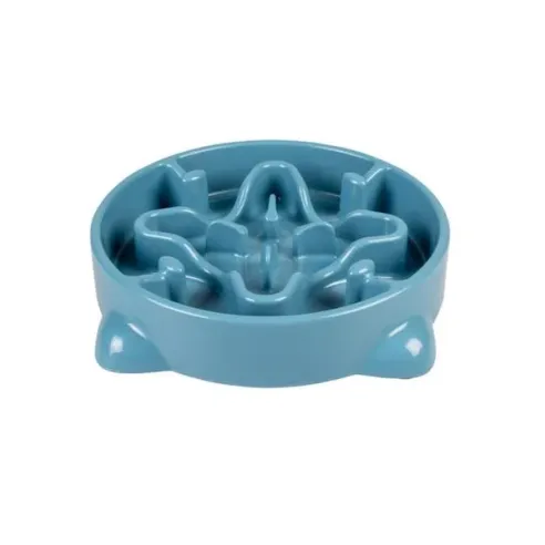 Miska DUVO+ na pomalé jedení, modrá 700ml - M - 25,5x25,5x5cm