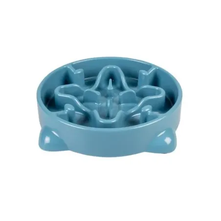 Miska DUVO+ na pomalé jedení, modrá 700ml - M - 25,5x25,5x5cm