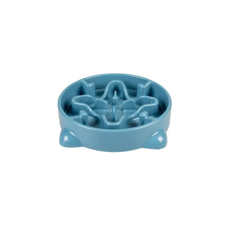 Miska DUVO+ na pomalé jedení, modrá 700ml - M - 25,5x25,5x5cm