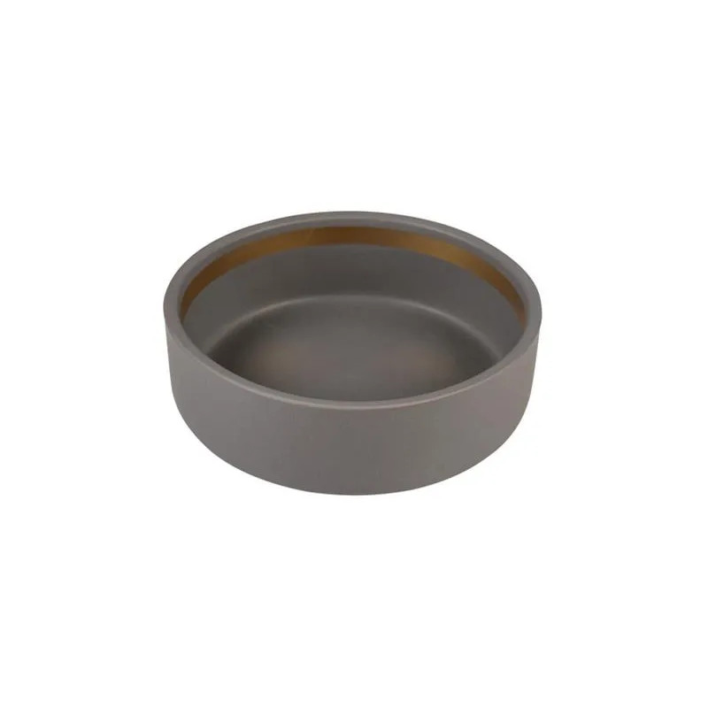 Miska DUVO+ glazovaná keramická, kamenně šedá 350ml - 12,7x12,7x4,5cm
