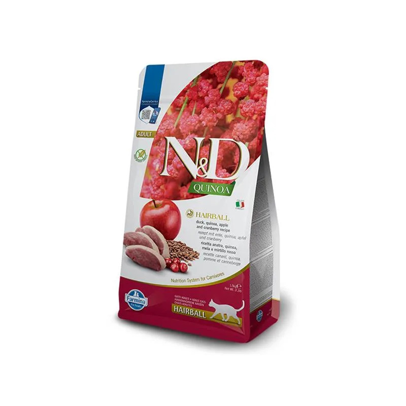 Farmina N&D cat QUINOA (GF) adult, hairball 1,5 kg