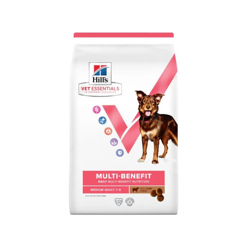 HILLS VE Canine Multi Benefit Adult Medium Lamb& Rice 10 kg NOVÉ