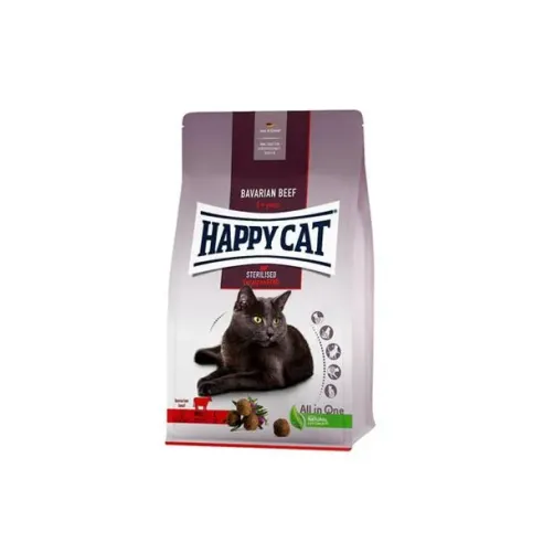 Happy Cat SUPREME - Sterilised Voralpen-Rind / Hovězí 1,3 kg