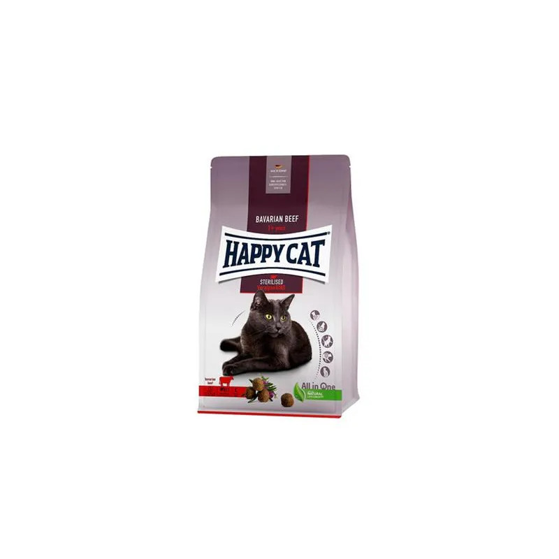 Happy Cat SUPREME - Sterilised Voralpen-Rind / Hovězí 1,3 kg