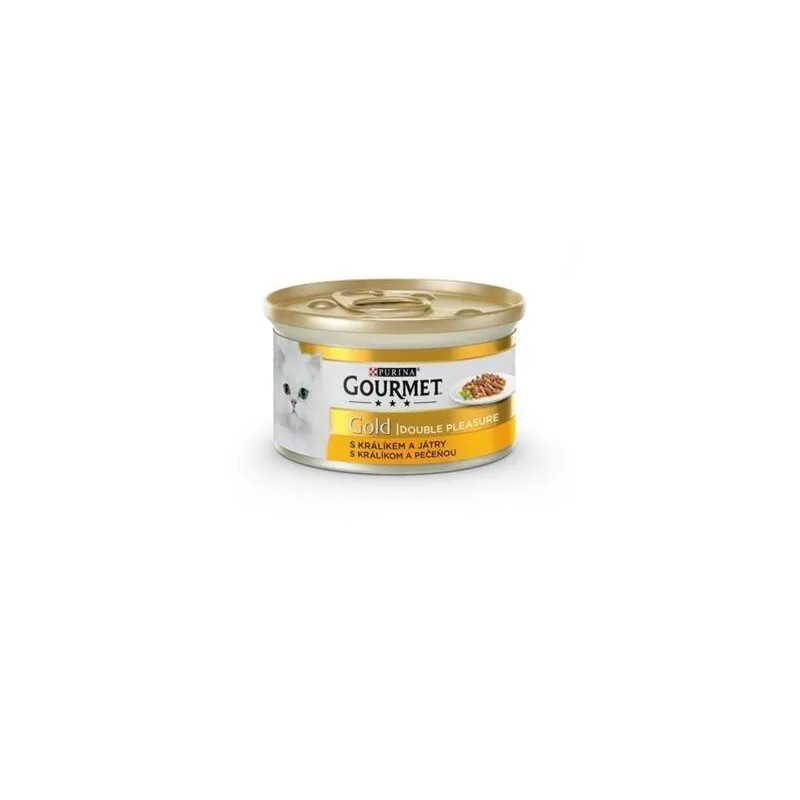 Nestlé GOURMET GOLD kočka králík&játra konz.12x85 g