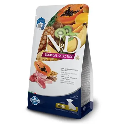 Farmina N&D dog TROPICAL SELECTION (AG) štěně mini, jehně 5 kg