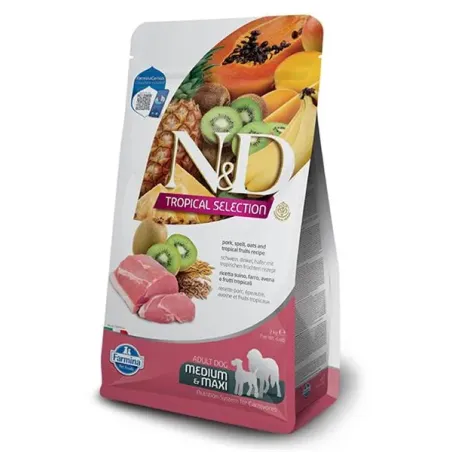 Farmina N&D dog TROPICAL SELECTION (AG) adult medium & maxi, vepřové 10 kg