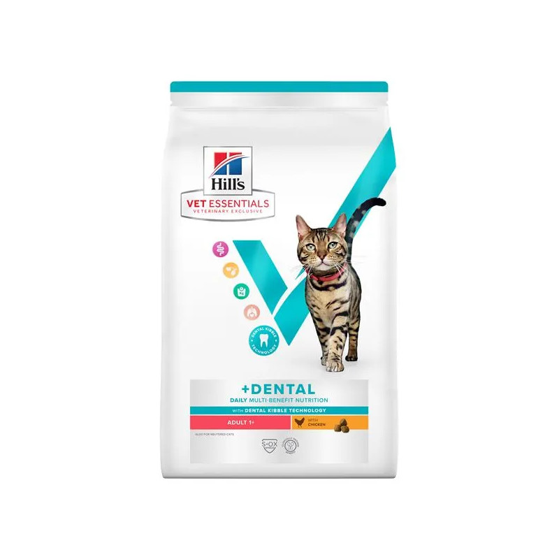HILLS VE Feline Multi Benefit Adult Dental kuře 1,5 kg