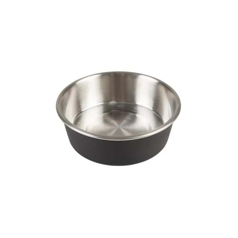 Miska DUVO+ na krmení matná černá nerez s průměrem 15,8 cm 750 ml