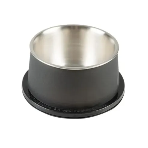 Miska DUVO+ na krmení matná kónická černá nerez s průměrem 19 x 9,5 cm 800 ml