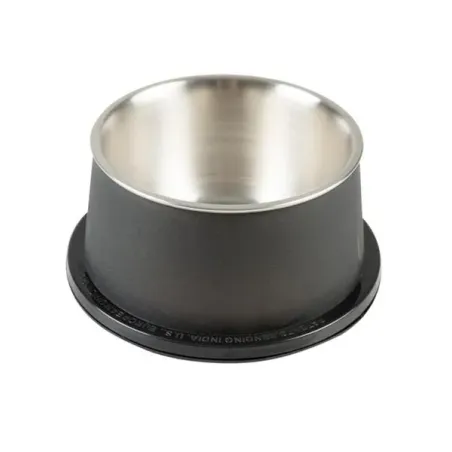 Miska DUVO+ na krmení matná kónická černá nerez s průměrem 19 x 9,5 cm 800 ml