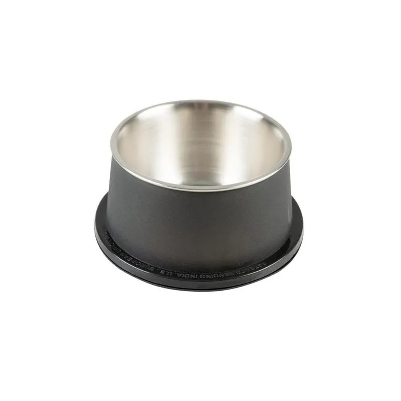 Miska DUVO+ na krmení matná kónická černá nerez s průměrem 19 x 9,5 cm 800 ml