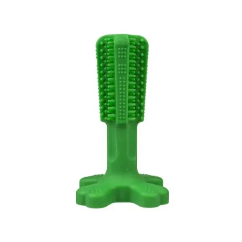 Hračka DUVO+ zubní kartáček Chew`n play zelená S 12 x 7,6 x 7,6 cm