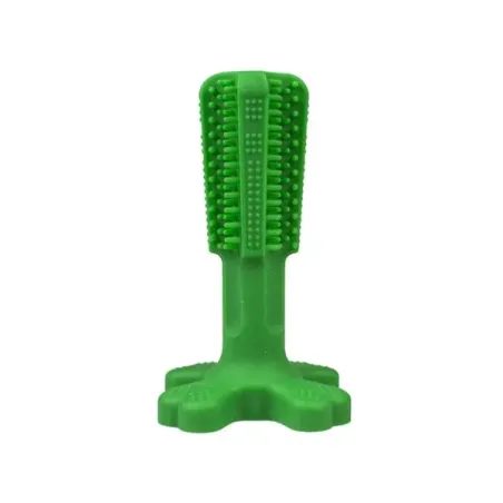 Hračka DUVO+ zubní kartáček Chew`n play zelená S 12 x 7,6 x 7,6 cm
