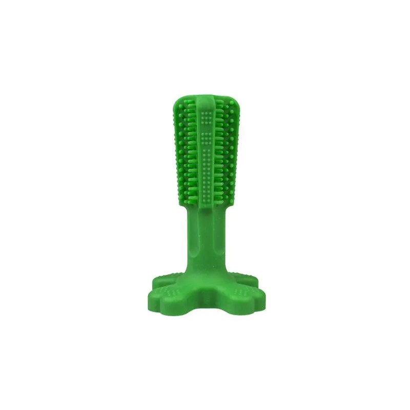Hračka DUVO+ zubní kartáček Chew`n play zelená S 12 x 7,6 x 7,6 cm
