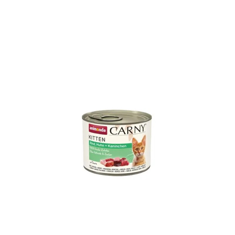 Animonda CARNY® cat Kitten hovězí, kuřecí maso a králík bal. 12 x 200 g konzerva