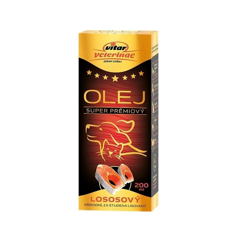 Lososový olej VITAR Veterinae 200 ml