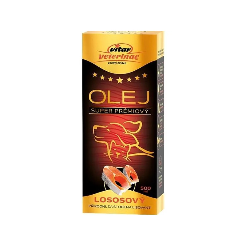 Lososový olej VITAR Veterinae 500 ml