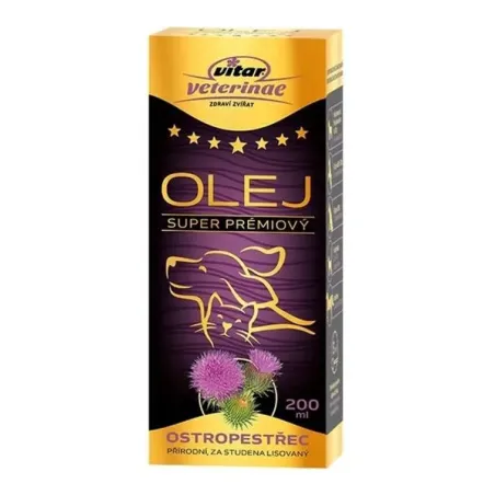 Olej z ostropestřce VITAR Veterinae 200 ml
