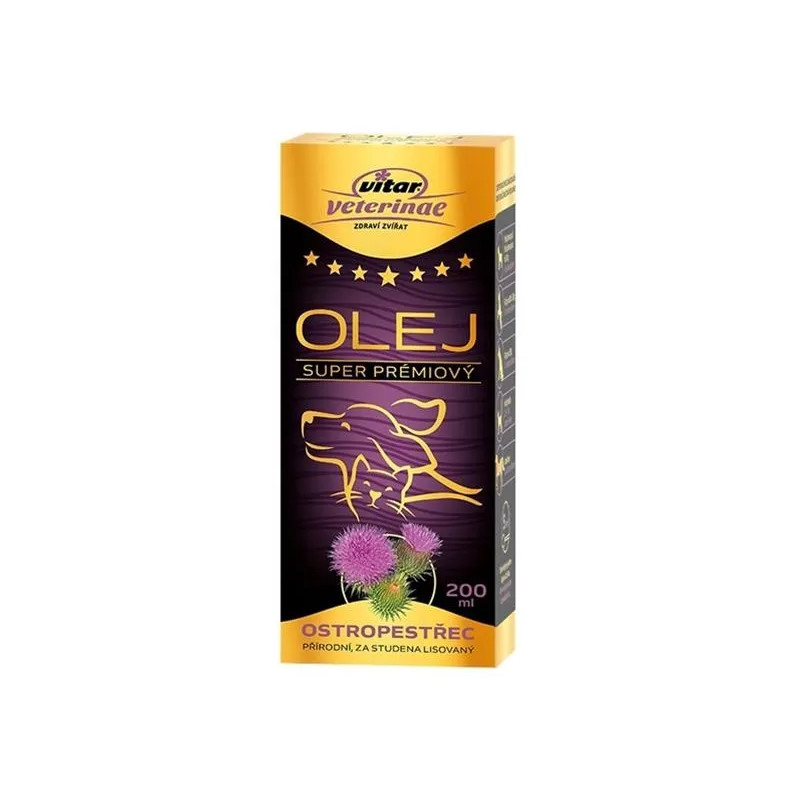 Olej z ostropestřce VITAR Veterinae 200 ml