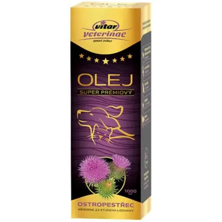 Olej z ostropestřce mariánského VITAR Veterinae 1000 ml