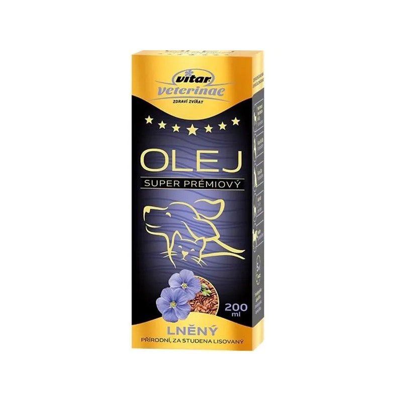 Olej lněný VITAR Veterinae 200 ml
