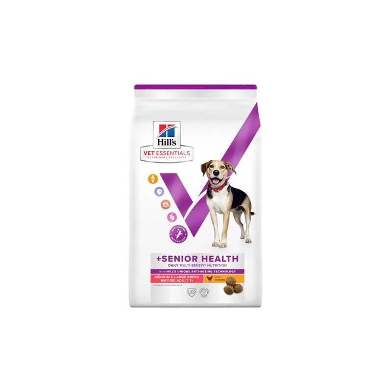 HILLS VE Canine Multi benefit Senior health Medium/ Maxi Kuře 10 kg