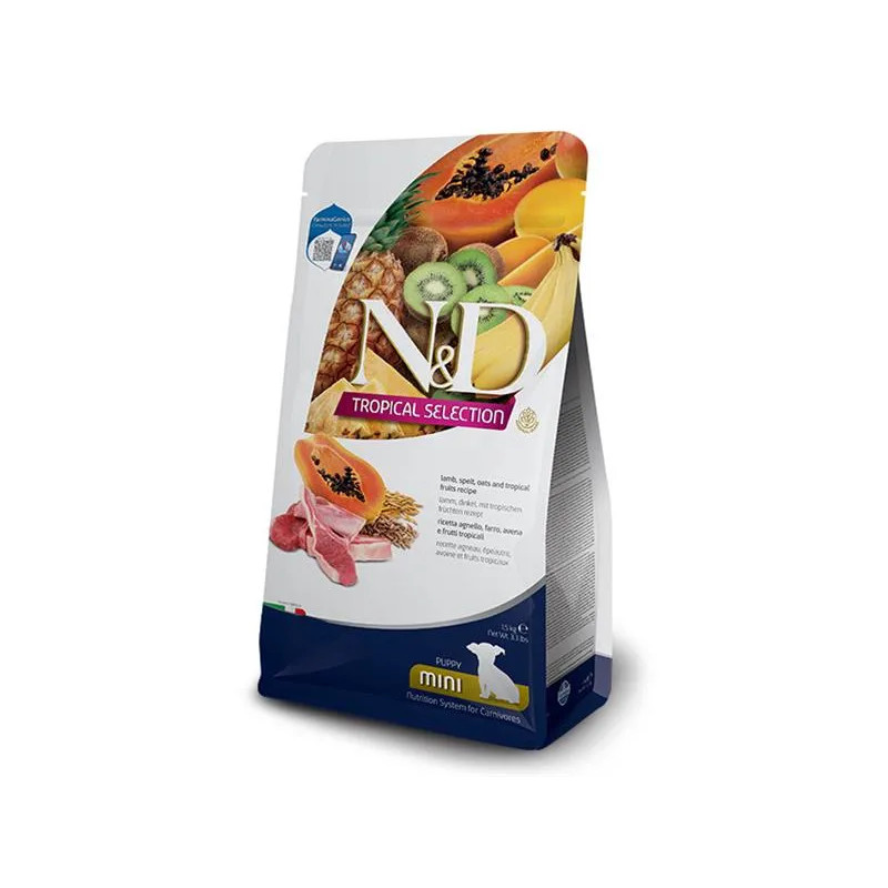 Farmina N&D dog TROPICAL SELECTION (AG) štěně mini, jehně 1,5 kg