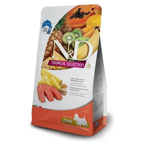 Farmina N&D dog TROPICAL SELECTION (AG) adult mini, losos 1,5 kg