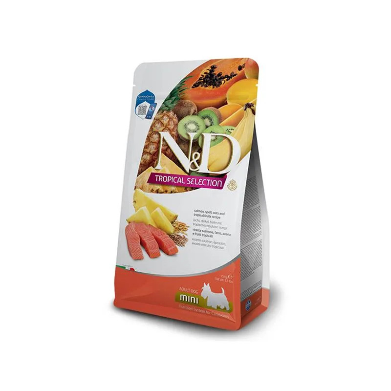 Farmina N&D dog TROPICAL SELECTION (AG) adult mini, losos 1,5 kg