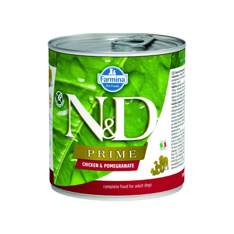 Farmina N&D dog PRIME kuře & granátové jablko konzerva 285 g