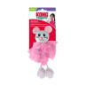 Hračka Kong Cat Flingaroo Tutu Myš, s rolničkami, modrorůžová, polyester