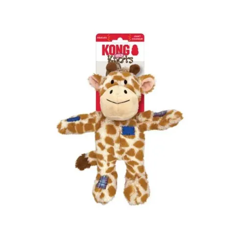 Hračka Kong Dog Wild Knots Přetahovadlo Žirafa s pískátkem, polyetylen M/L