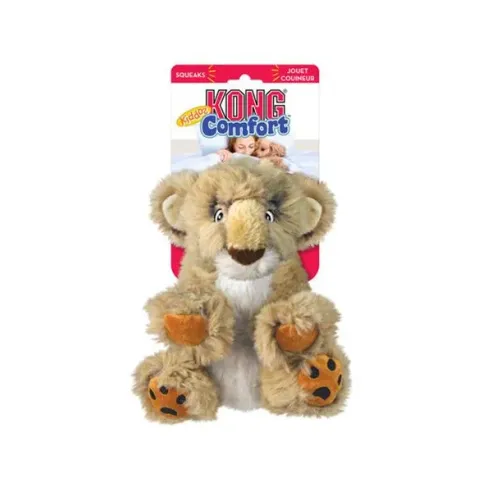 Hračka Kong Dog Comfort Kiddos Lev s pískátkem, polyester L