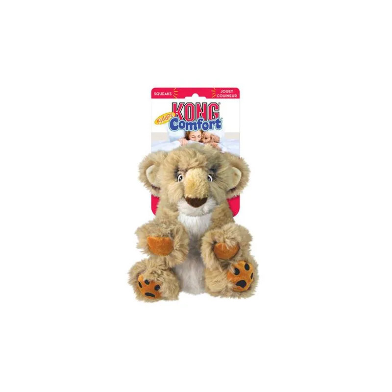 Hračka Kong Dog Comfort Kiddos Lev s pískátkem, polyester L