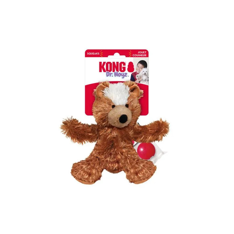 Hračka Kong Dog Dr. Noyz Medvídek s pískátkem, polyester M