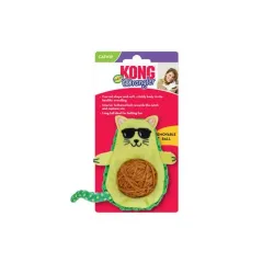 Hračka Kong Cat Avokádo s klubkem, zelené, polyester