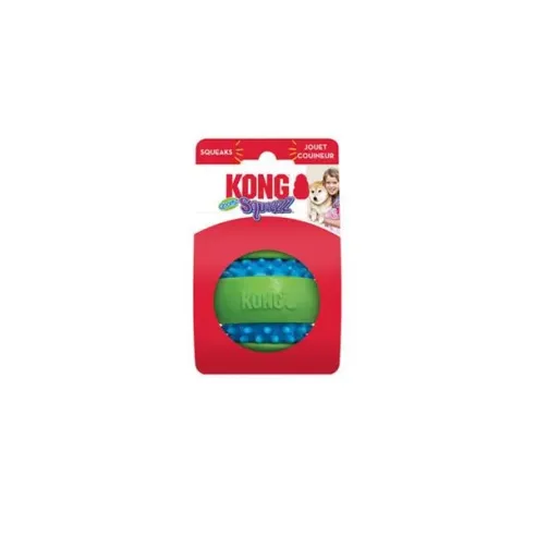 Hračka Kong Dog Squeezz Goomz Míček, TPE, zeleno modrá M