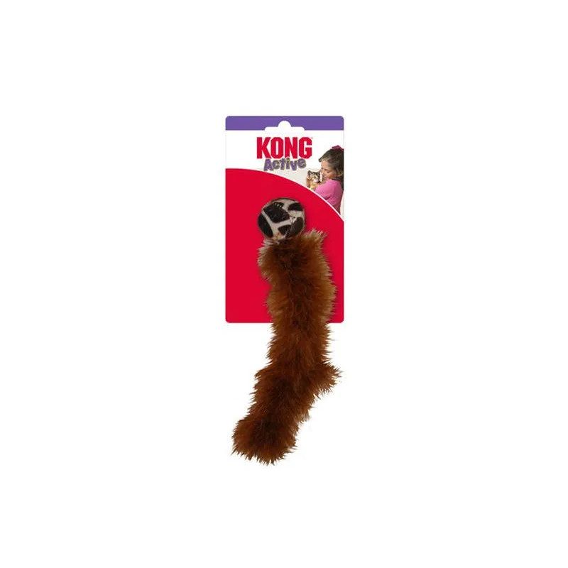 Hračka Kong Cat Active Wild Tails Assorted Ocas s míčkem, polyester